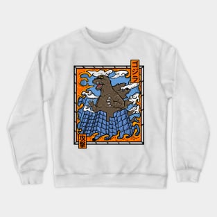 godzilla attack Crewneck Sweatshirt